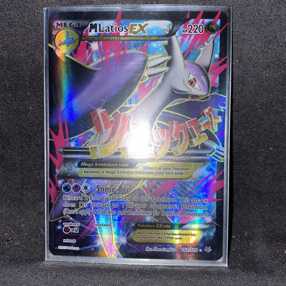 M Latios EX (102 Full Art) 102/108 Roaring Skies Holo